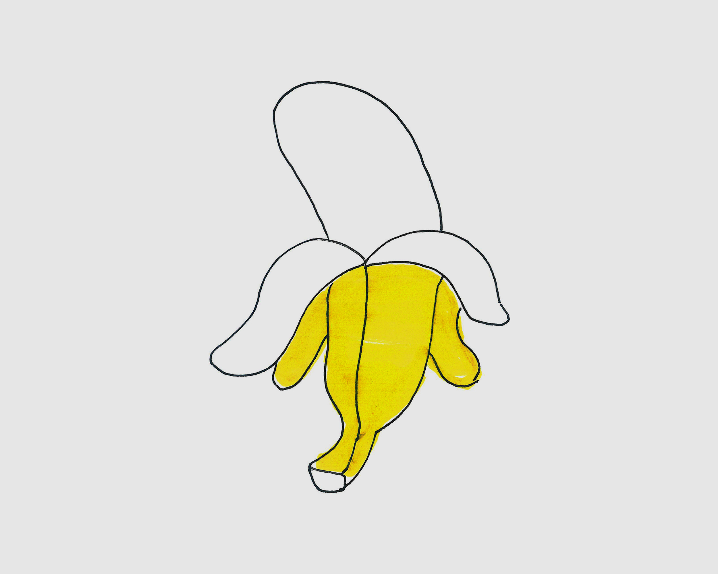 3-6岁简笔画优秀作品 一根香蕉怎么画好看（兰州学画画） - 有点网 - 好手艺