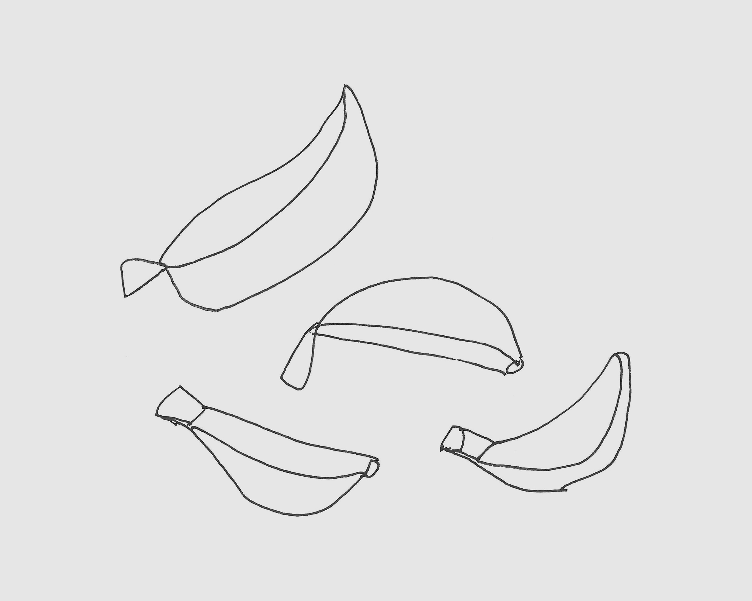 一根小香蕉的画法图解教程💛巧艺网