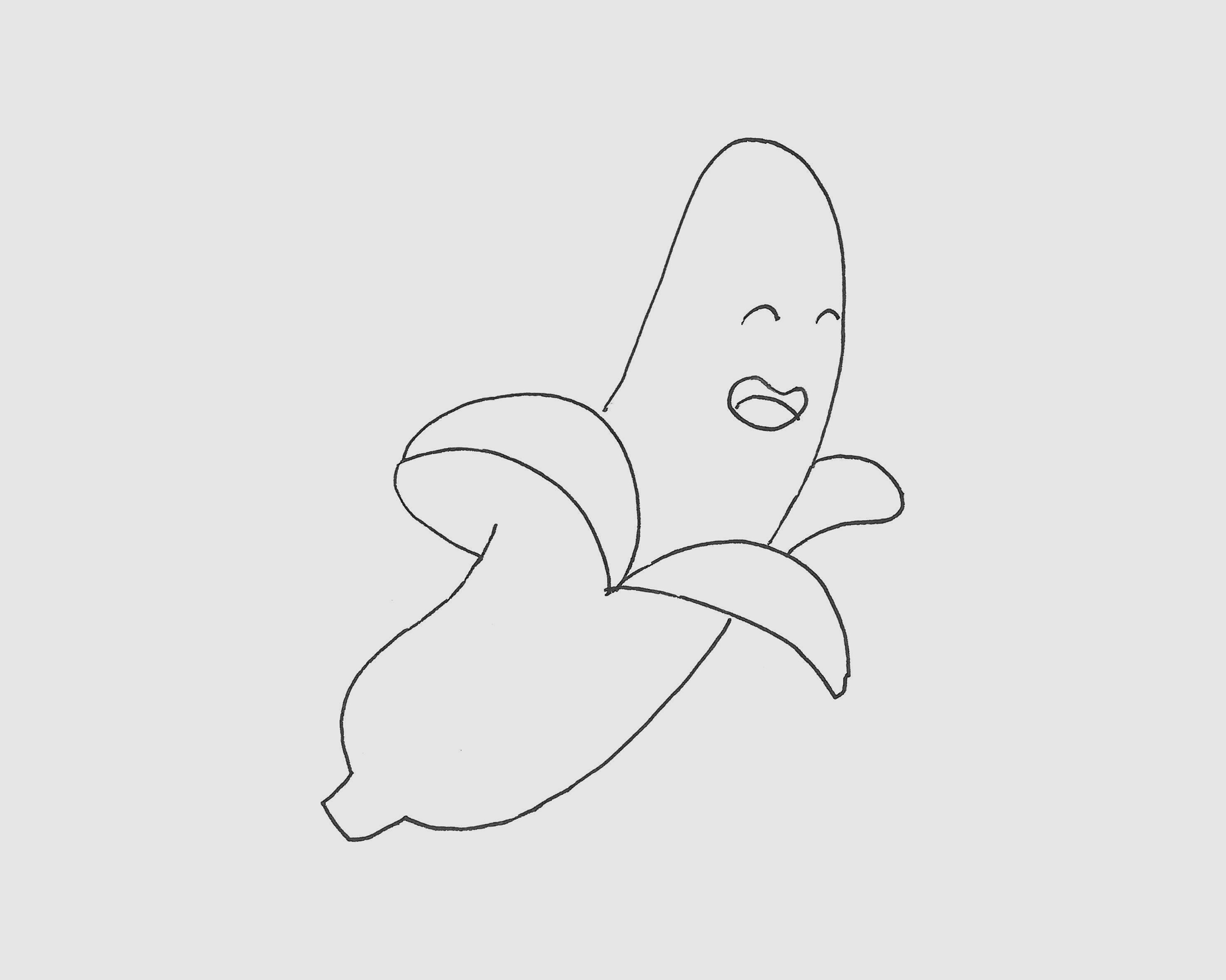 简笔画香蕉的画法图解教程（旅游景点画画学生作品） - 有点网 - 好手艺