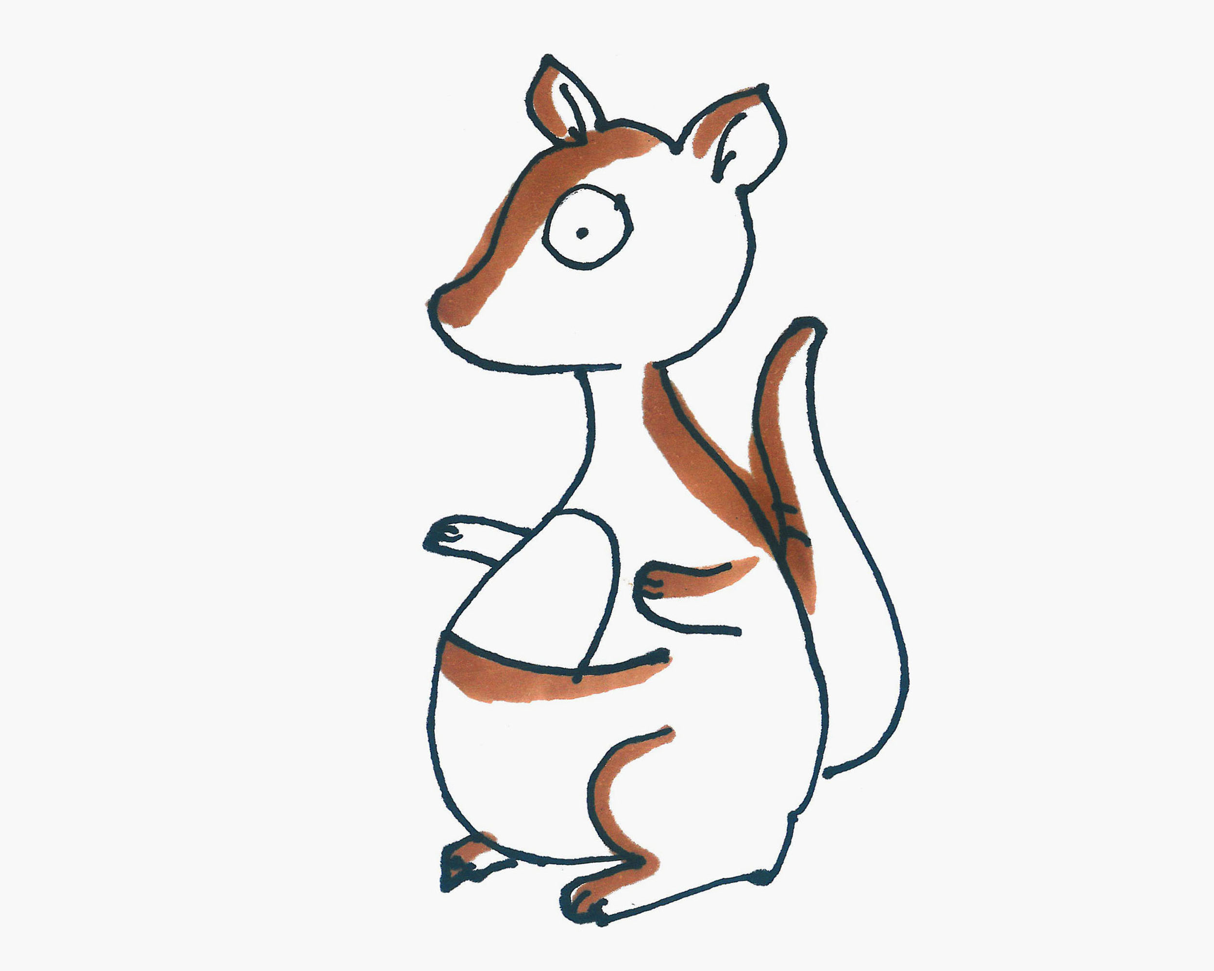可爱袋鼠简笔画图片 - 有点网 - 好手艺