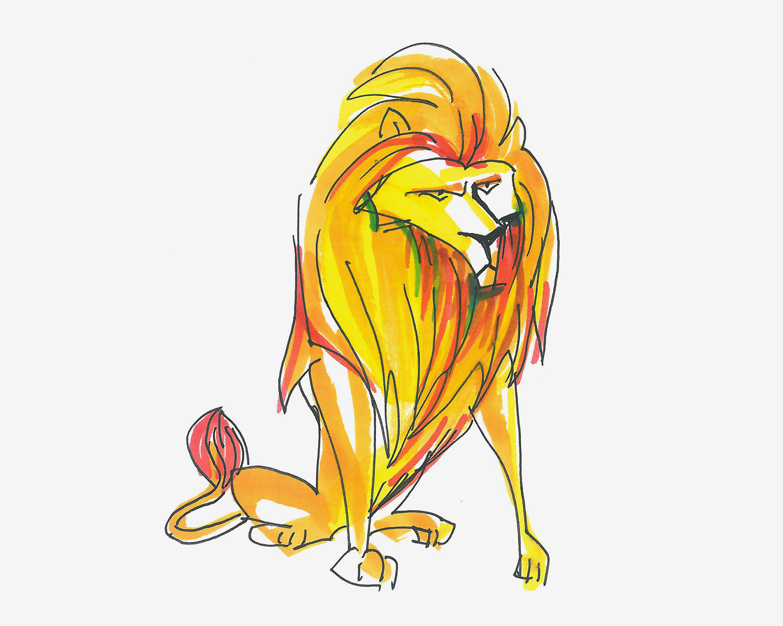 #素描# 狮子王|纯艺术|绘画|大叔阿仁Alan - 原创作品 - 站酷 (ZCOOL)