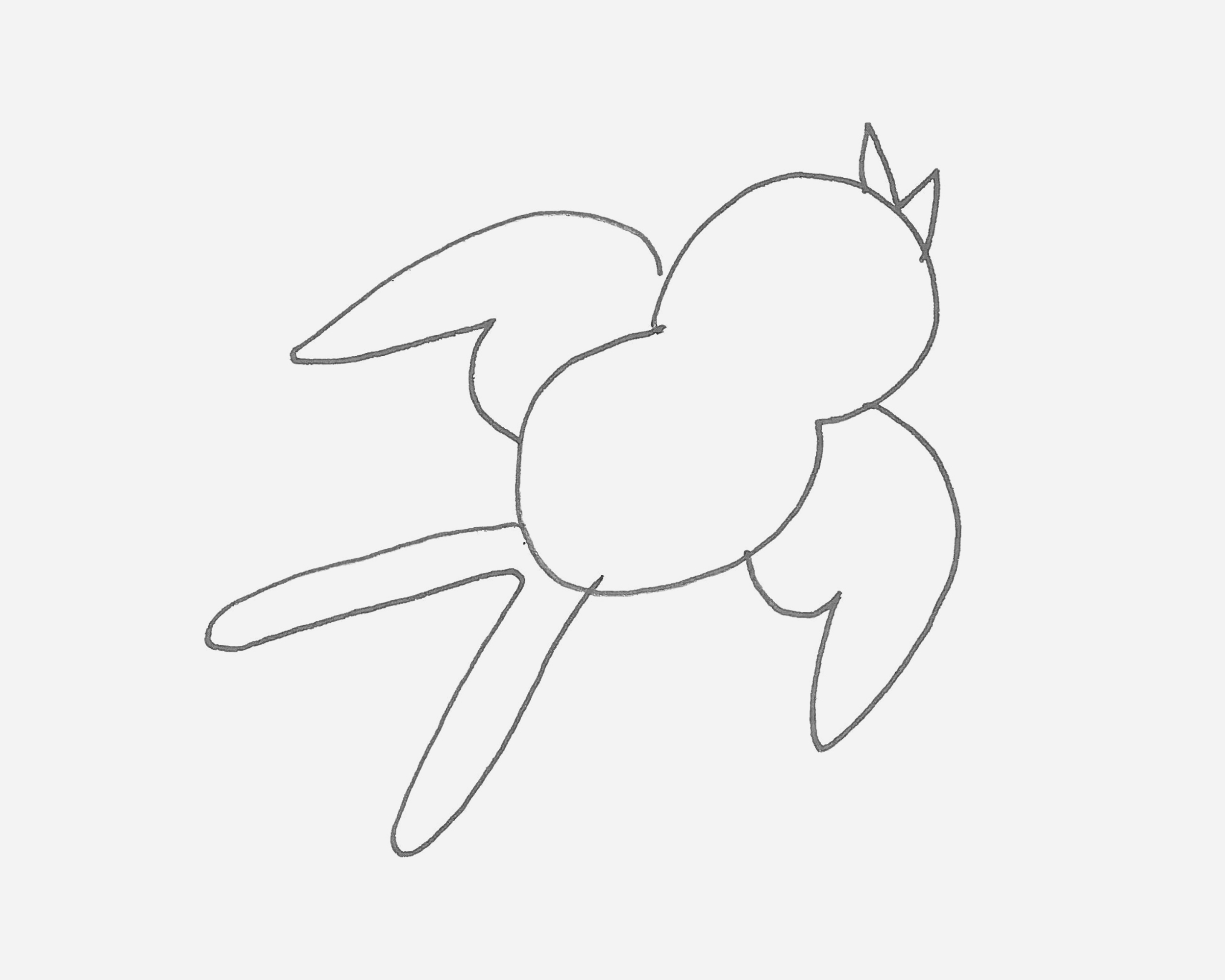 春天小燕子简笔画画法图片步骤（中国70周年儿童绘画） - 有点网 - 好手艺