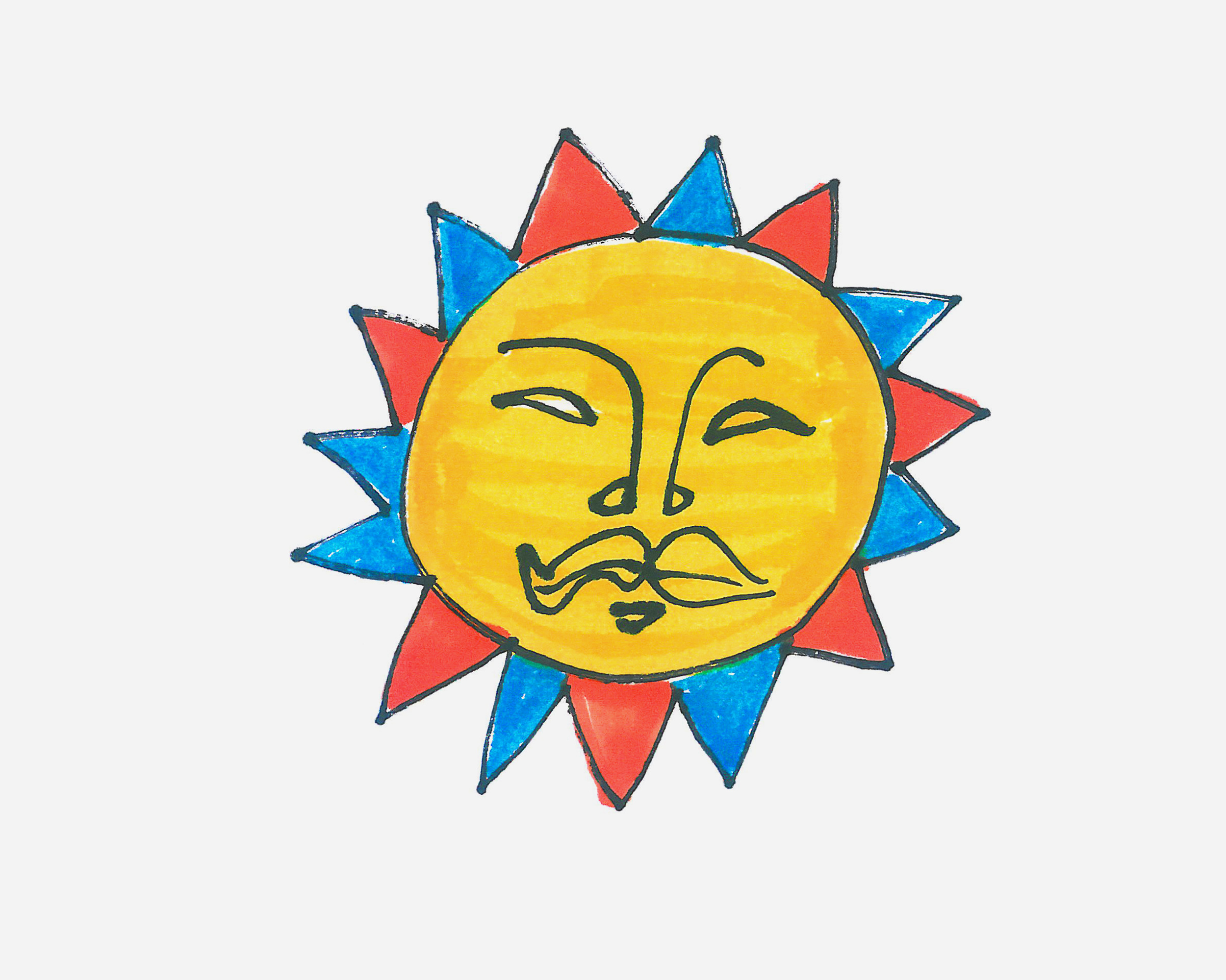 太阳简笔画图片素材-编号28824366-图行天下