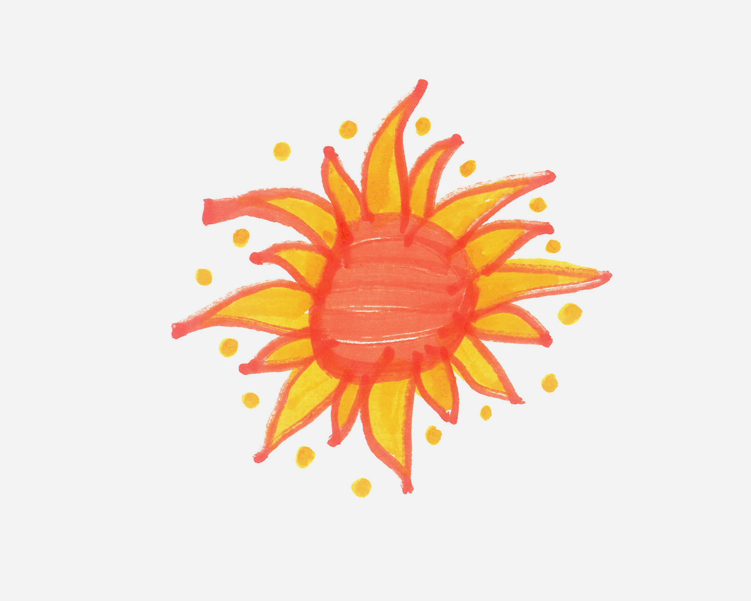 漂亮儿童简笔画教程 带颜色太阳怎么画最简单（儿童画蛋糕图片） - 有点网 - 好手艺