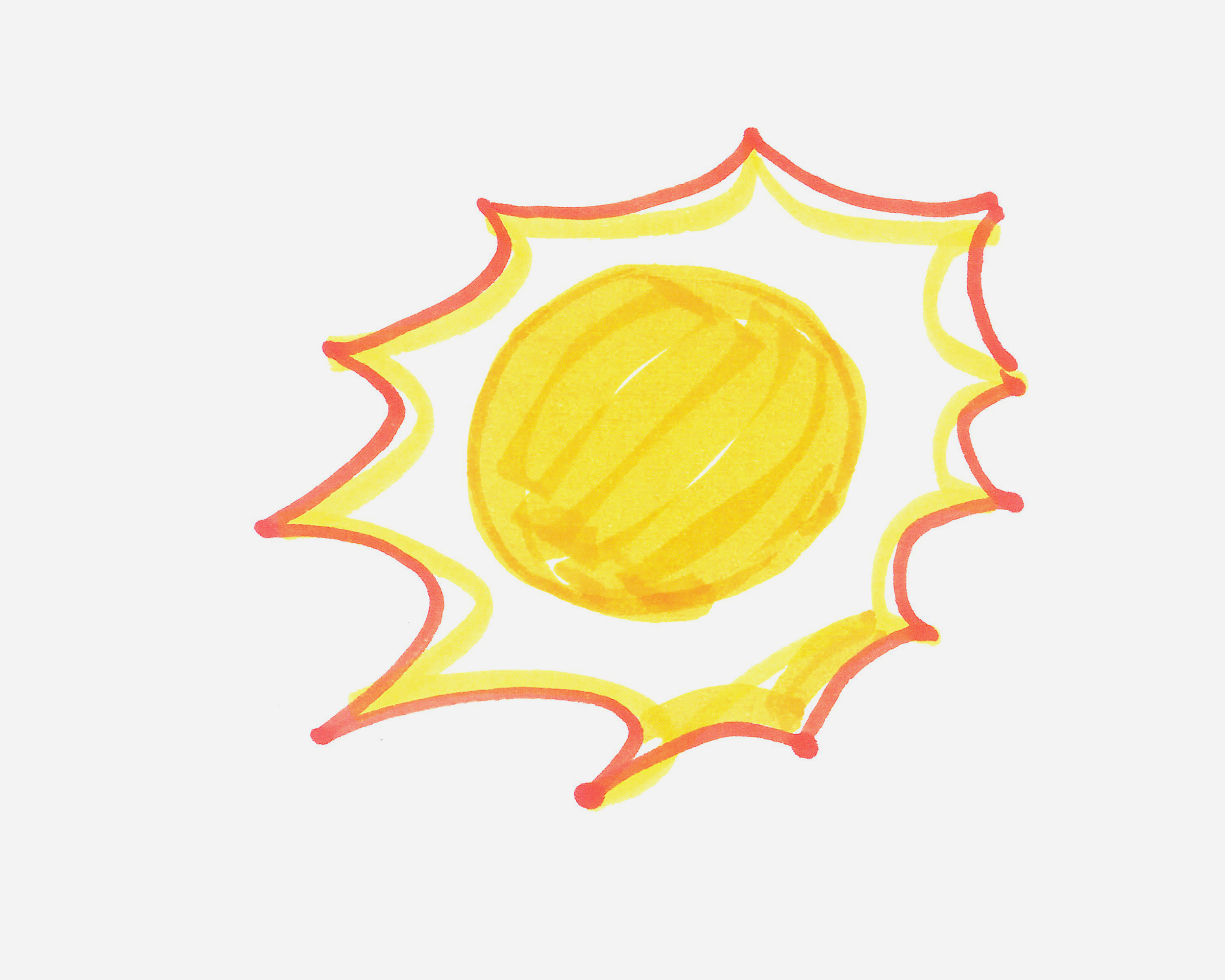 太阳的十种画法简笔-图库-五毛网