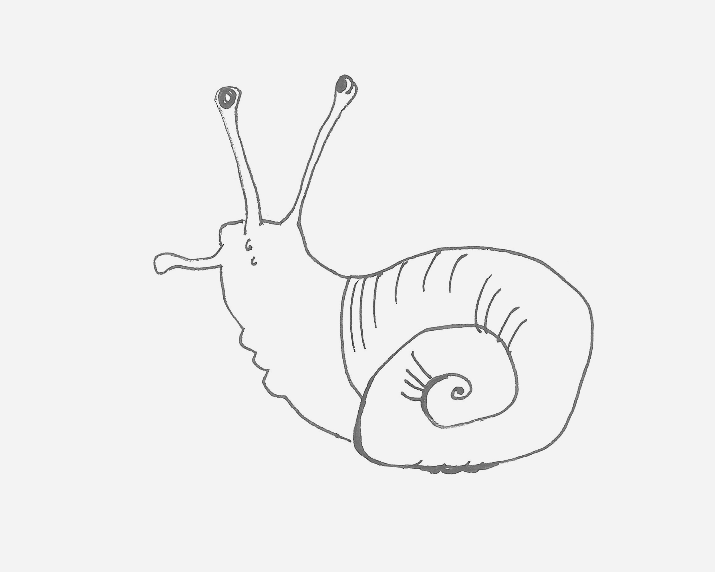 卡通手绘蜗牛图片素材-编号40095411-图行天下