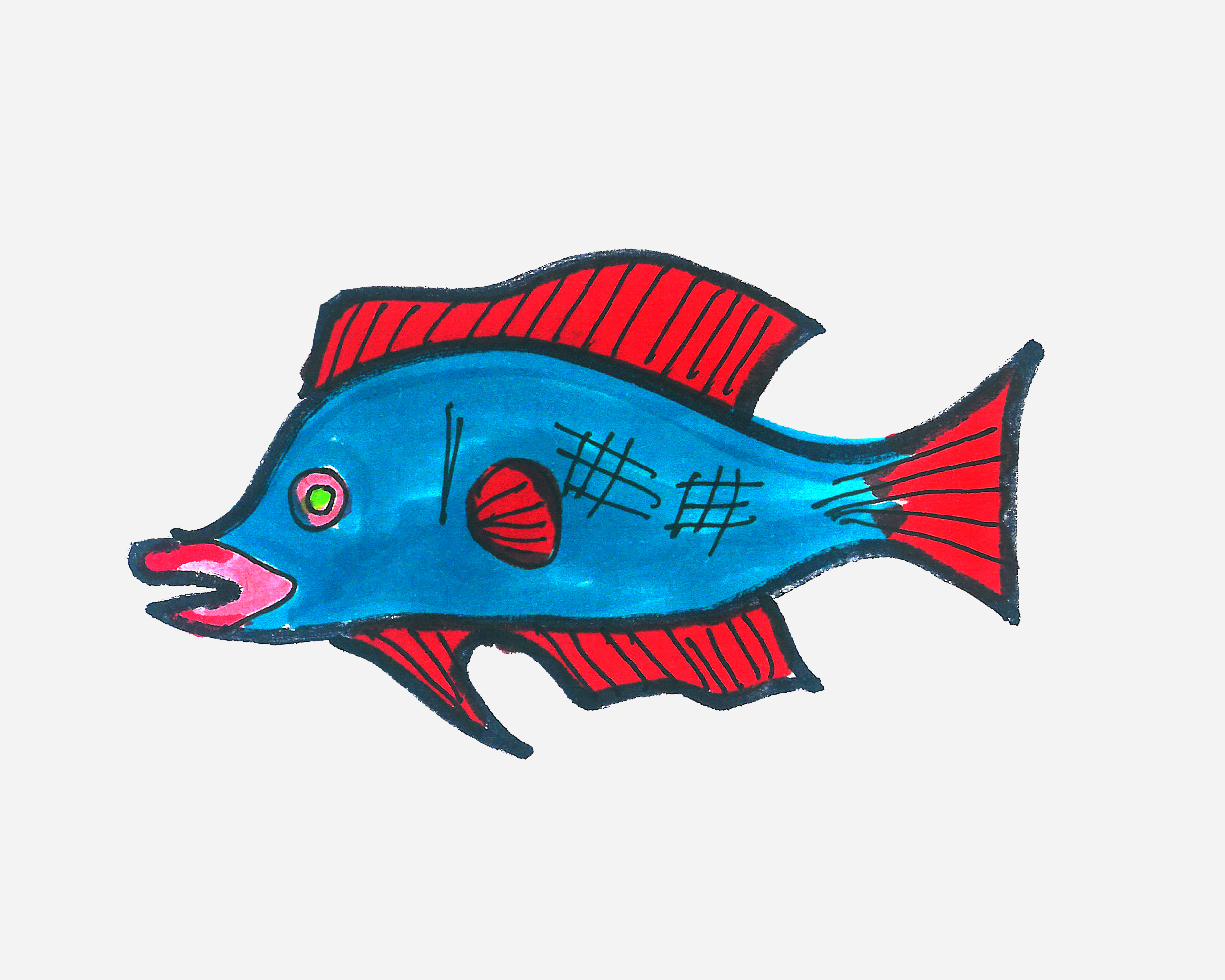 《鱼》|插画|绘本|小梨子anner - 原创作品 - 站酷 (ZCOOL)