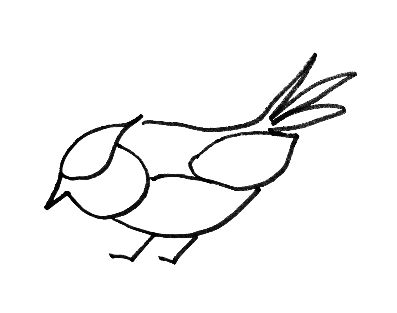 手绘小鸭子的画法图解教程  儿童简单可爱简笔画