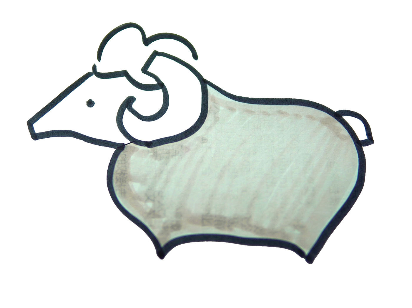手绘小绵羊的画法教程 简单简笔画步骤图片（奥特曼简笔画图片大全简单） - 有点网 - 好手艺