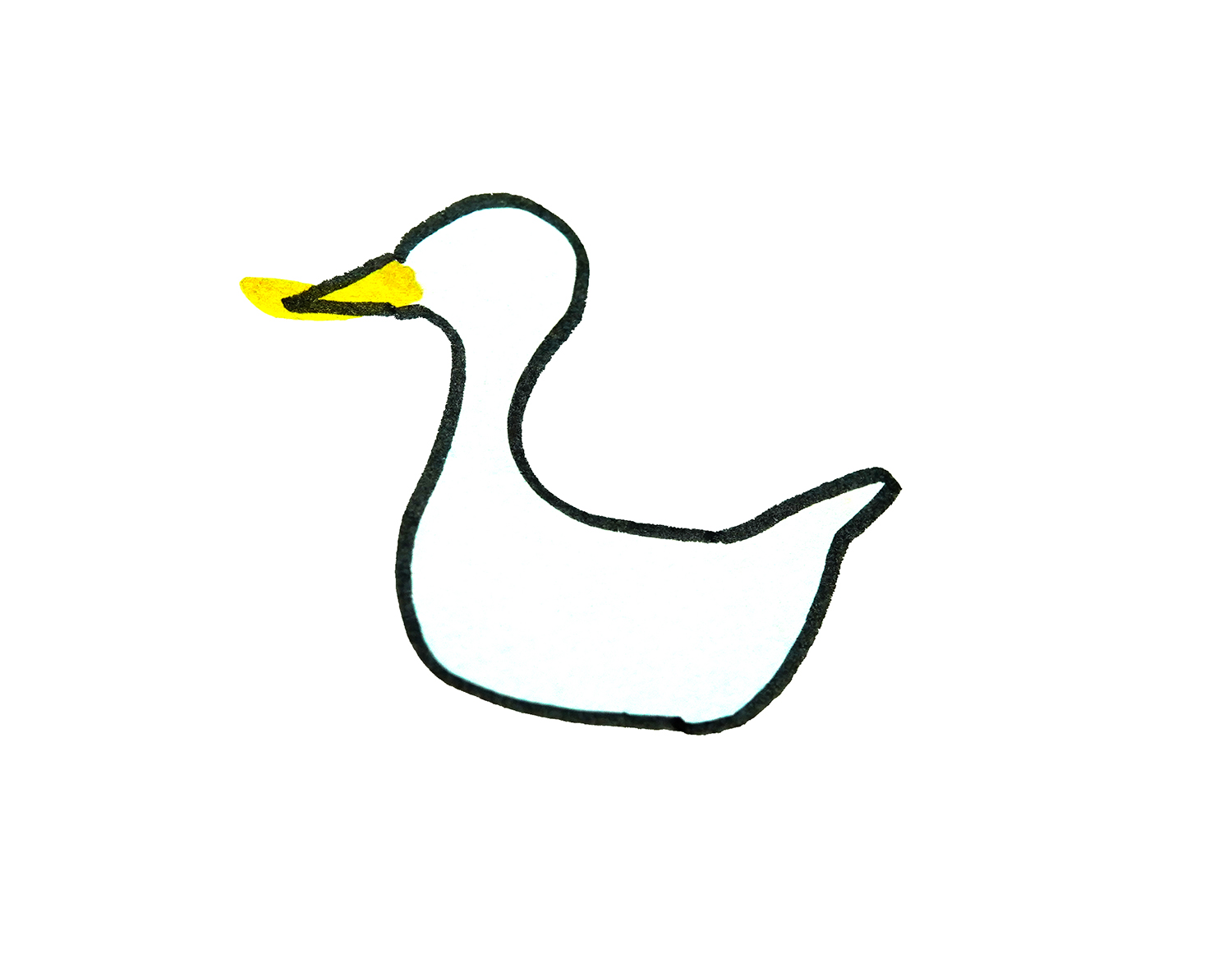 色彩小鸭子的画法教程 简单简笔画💛巧艺网