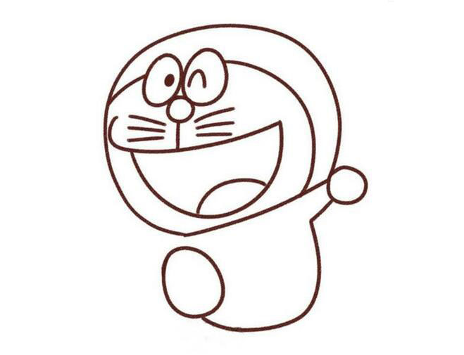简笔画动物卡通图片 胖胖的猫咪教程